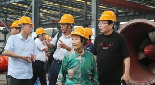 原安徽省副省長宋明女士攜中科院專家到恒大江海泵業(yè)視察參觀