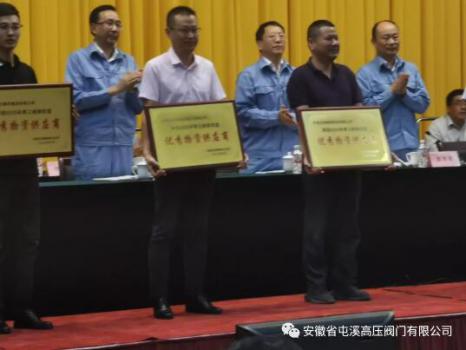安徽省屯溪高壓閥門被鎮(zhèn)海煉化授予“優(yōu)秀物資供應商”