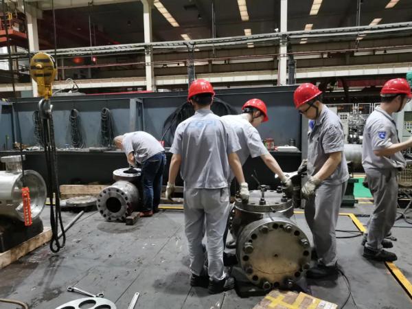 重慶水泵公司總裝、容器、試驗站聯(lián)合突擊急難任務(wù)
