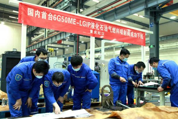 國(guó)內(nèi)首臺(tái)6G50ME-LGIP液化石油氣燃料噴射閥成功下線