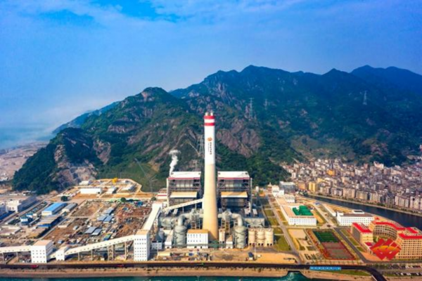 圖為國家能源集團(tuán)福建羅源灣電廠全貌