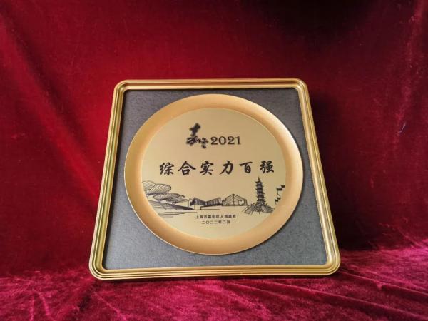 嘉定2021綜合實(shí)力百強(qiáng)