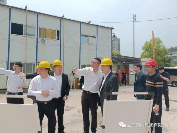 溫州副市長王振勇赴立信閥門集團馬岙工地調(diào)研智能泵閥生產(chǎn)基地項目
